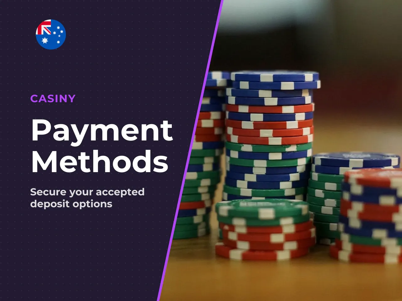 Eligible payment methods for Casiny bonuses
