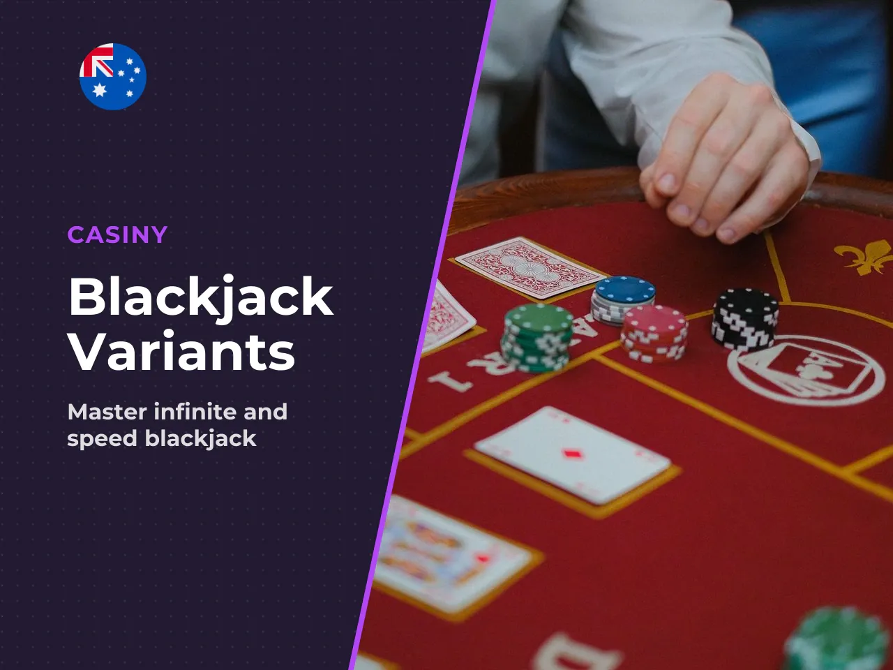 Infinite, speed and side-bet versions. Feature-driven